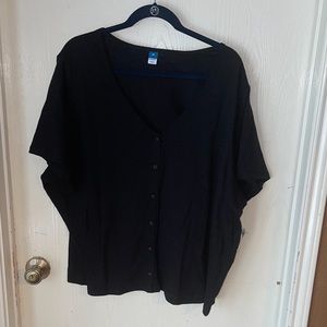 OLD NAVY BUTTON FRONT TEE SIZE 3X NWT
